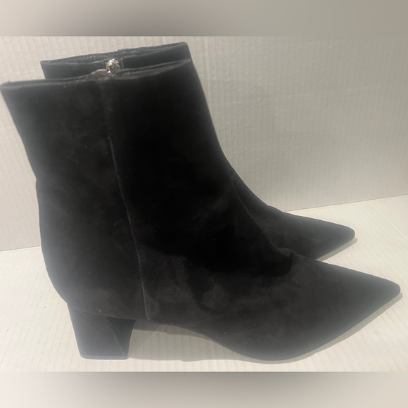 AGL Mimma Pointed Toe Block Heel Black Suede Women’s Bootie SIZE 41EU 9.5US - Picture 16 of 16